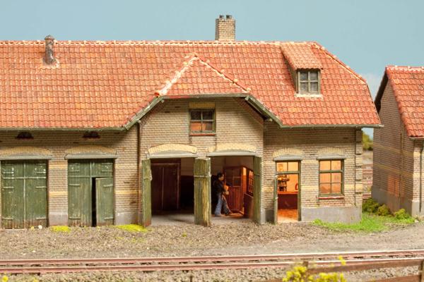 Het kantoor van de goederenloods. Het kantoor van de goederenloods.